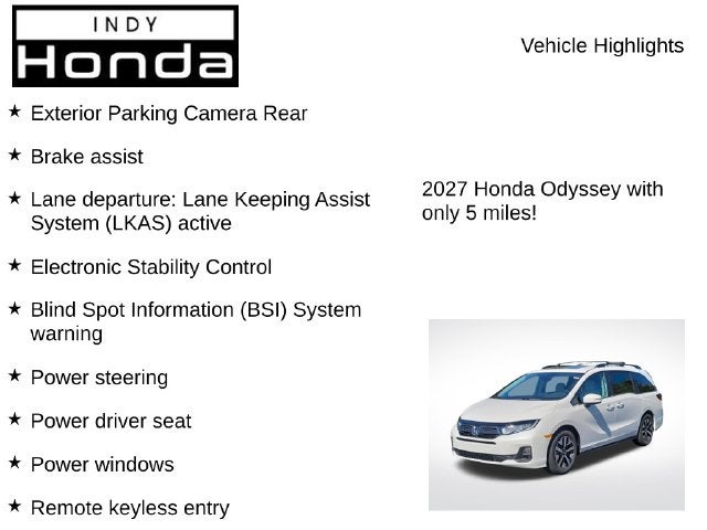 2027 Honda Odyssey EX-L