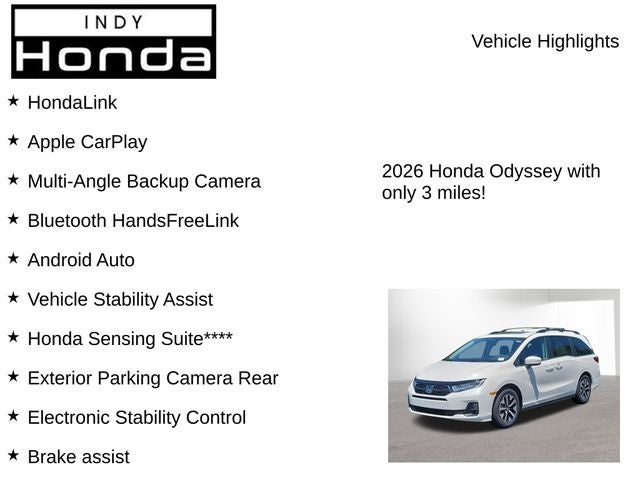 2026 Honda Odyssey EX-L