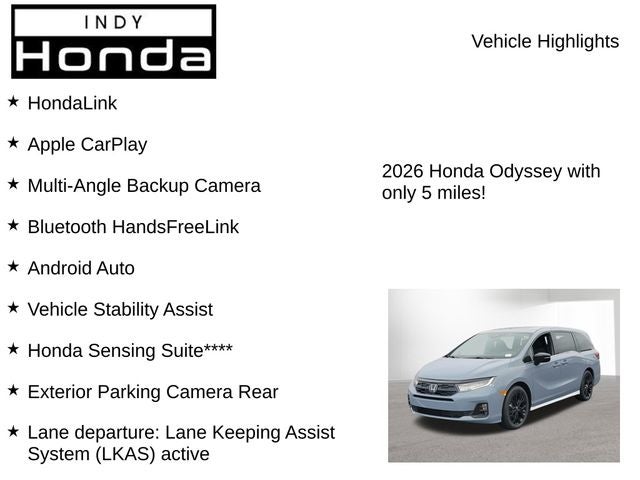 2026 Honda Odyssey Sport-L