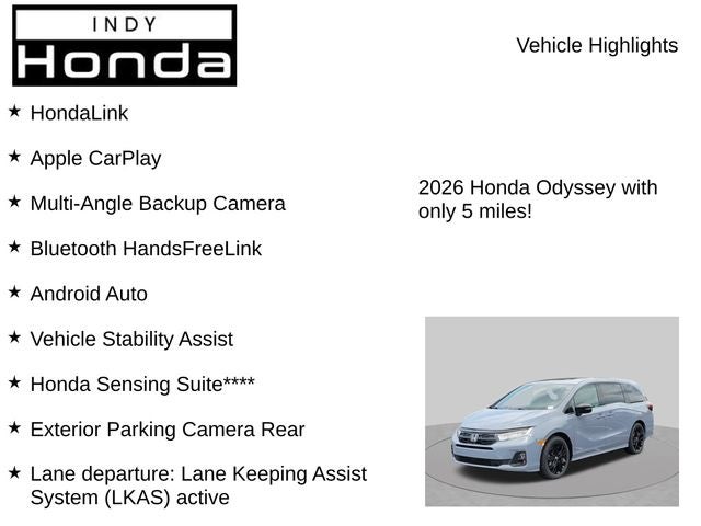 2026 Honda Odyssey Sport-L