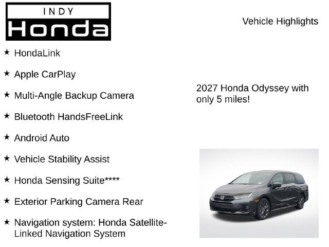 2027 Honda Odyssey Touring