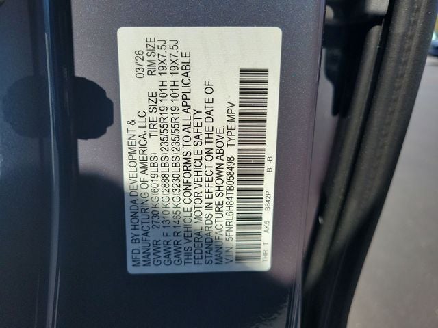 2026 Honda Odyssey Touring