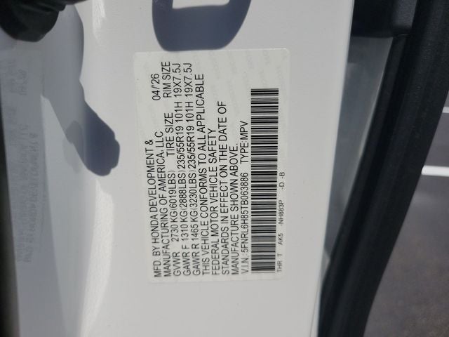 2026 Honda Odyssey Touring