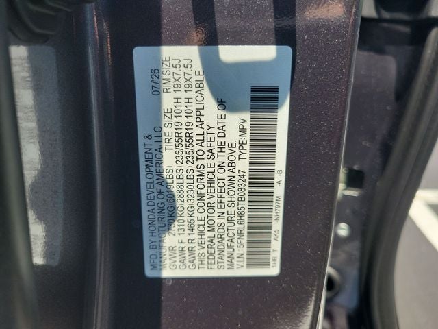 2026 Honda Odyssey Touring