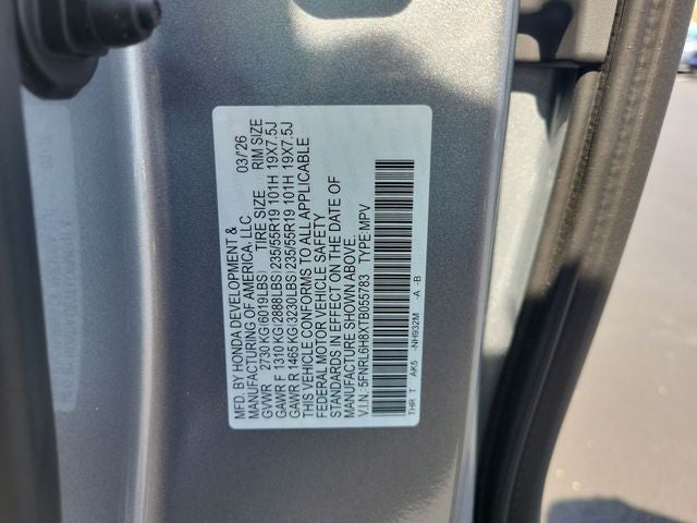 2026 Honda Odyssey Touring