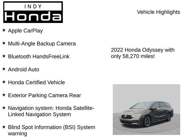 2022 Honda Odyssey Elite