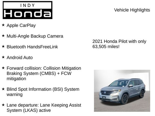 2021 Honda Pilot Special Edition