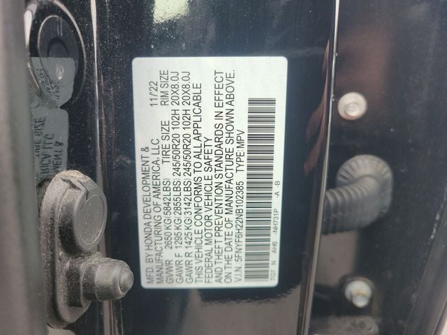 2022 Honda Pilot Special Edition