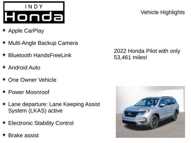 2022 Honda Pilot Special Edition