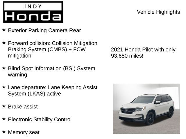 2021 Honda Pilot Special Edition