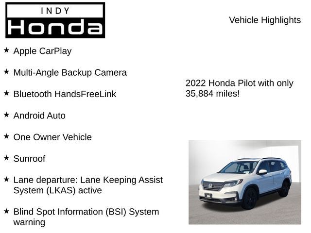 2022 Honda Pilot Special Edition