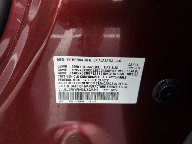 2018 Honda Pilot EX-L