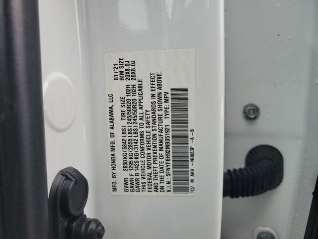 2021 Honda Pilot Touring 8 Passenger