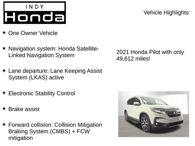 2021 Honda Pilot Touring 8 Passenger