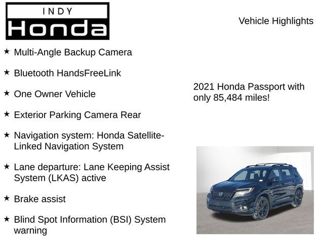 2021 Honda Passport Elite