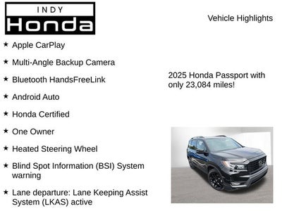 2025 Honda Passport Black Edition