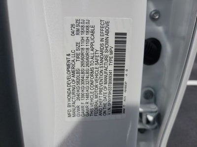 2026 Honda Passport RTL