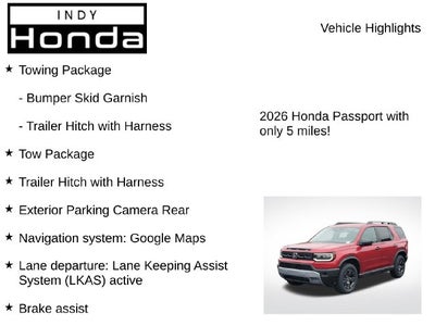 2026 Honda Passport RTL Towing
