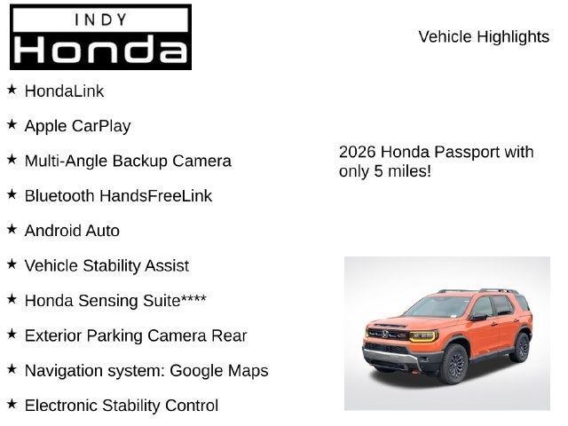 2026 Honda Passport TrailSport