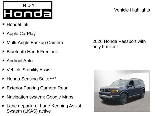 2026 Honda Passport TrailSport
