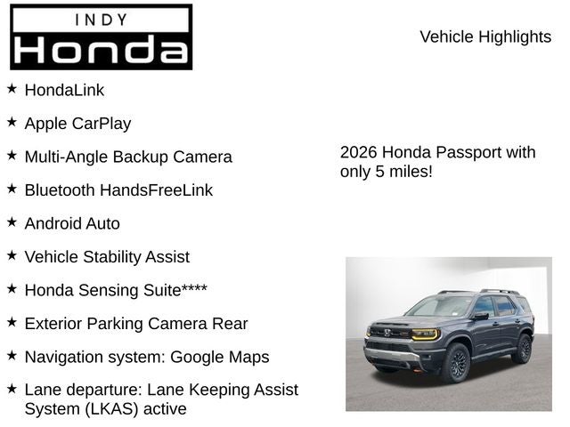 2026 Honda Passport TrailSport