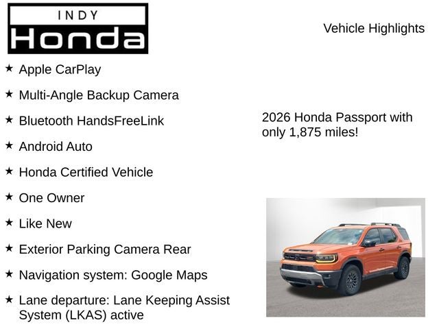 2026 Honda Passport TrailSport