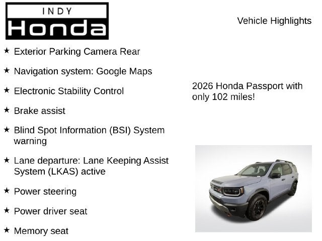 2026 Honda Passport TrailSport Elite