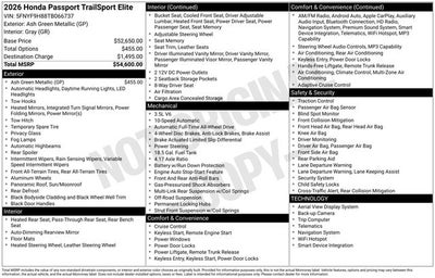 2026 Honda Passport TrailSport Elite