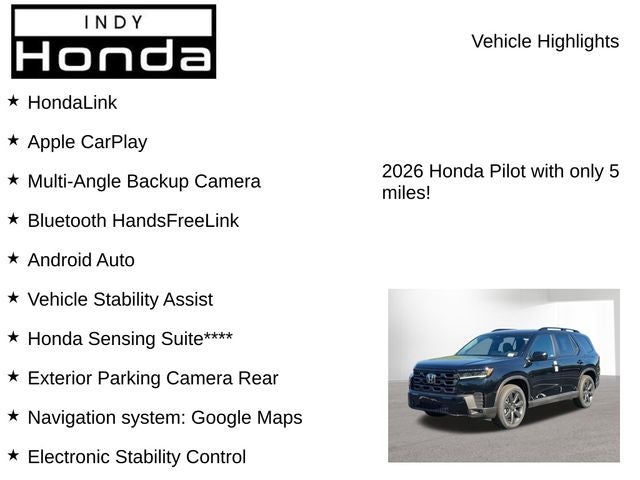 2026 Honda Pilot Sport