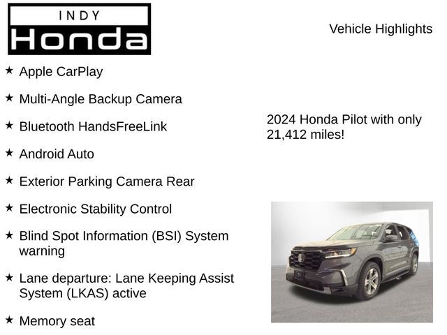 2024 Honda Pilot EX-L 8 Passenger