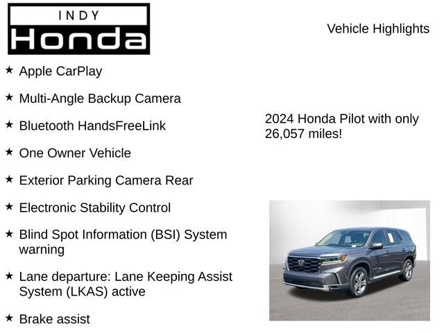 2024 Honda Pilot EX-L 8 Passenger