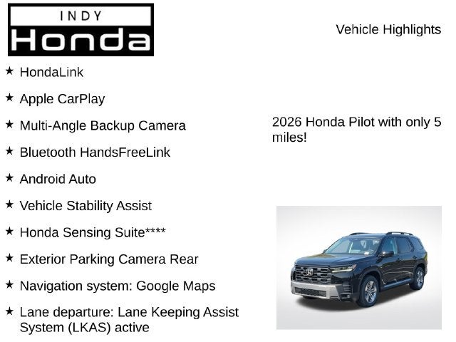 2026 Honda Pilot EX-L
