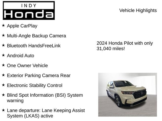 2024 Honda Pilot EX-L 8 Passenger