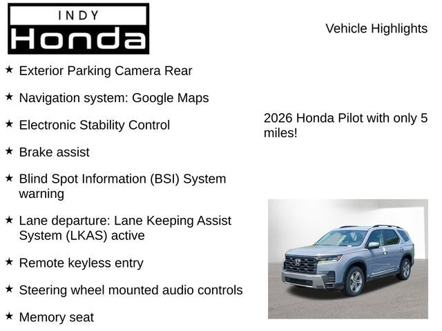 2026 Honda Pilot EX-L