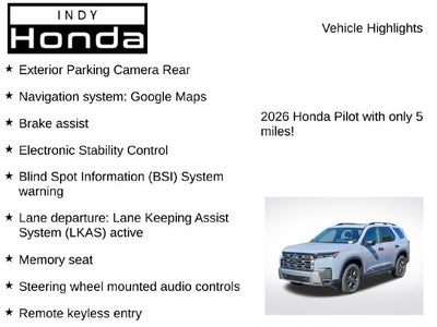2026 Honda Pilot TrailSport