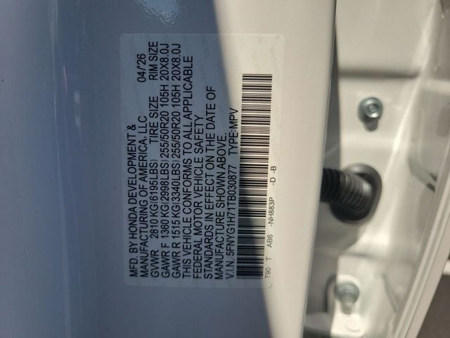 2026 Honda Pilot Touring