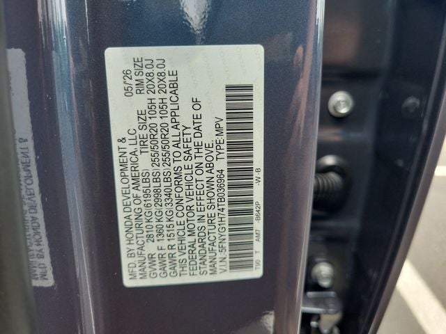 2026 Honda Pilot Touring