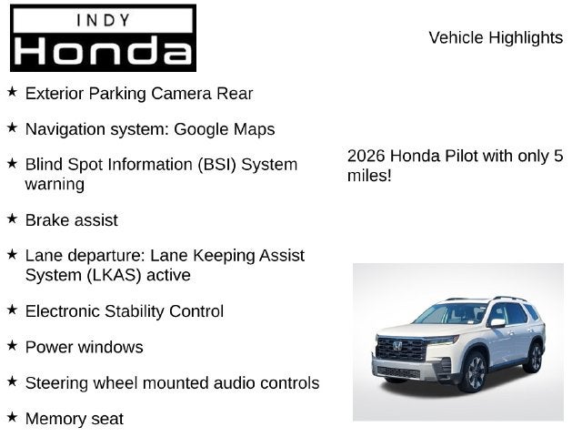 2026 Honda Pilot Touring