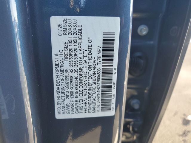 2026 Honda Pilot Touring