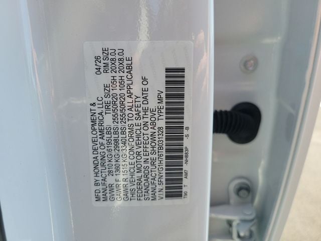 2026 Honda Pilot Touring