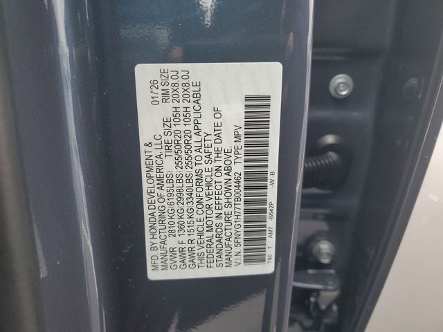 2026 Honda Pilot Touring