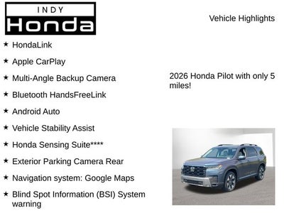 2026 Honda Pilot Touring