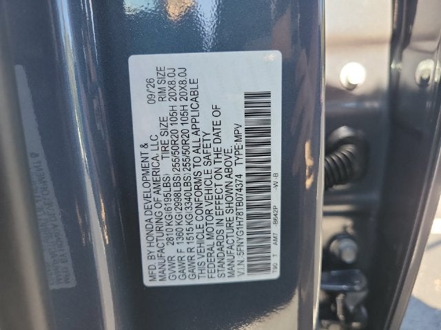 2026 Honda Pilot Touring