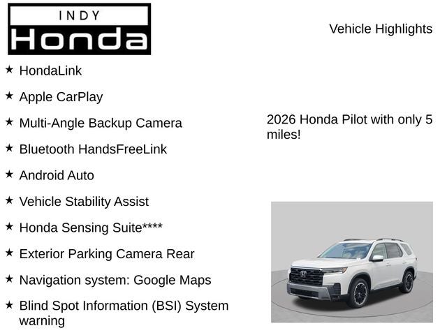 2026 Honda Pilot Touring