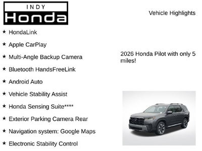2026 Honda Pilot Elite