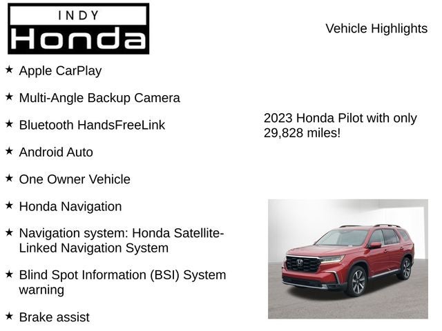 2023 Honda Pilot Elite