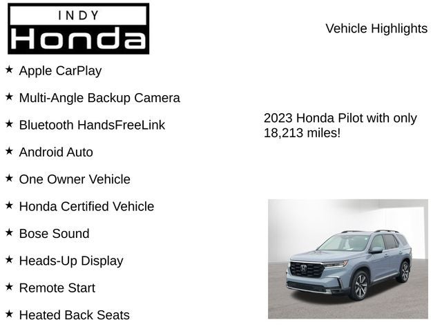 2023 Honda Pilot Elite