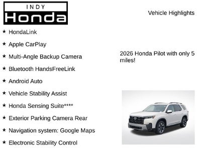 2026 Honda Pilot Elite