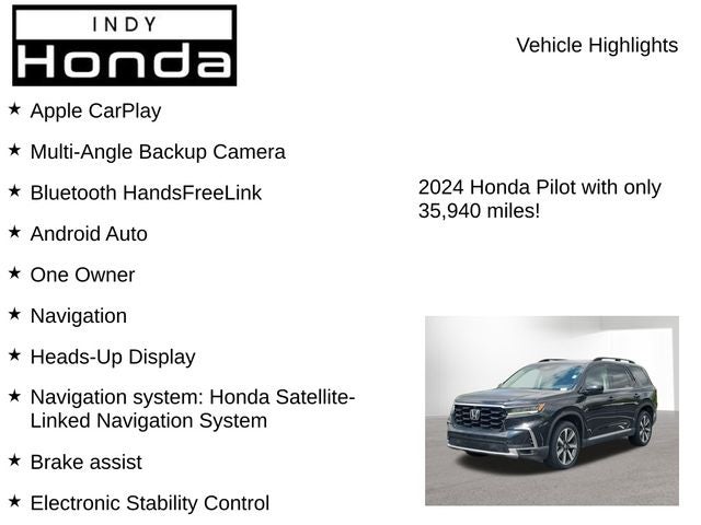 2024 Honda Pilot Elite
