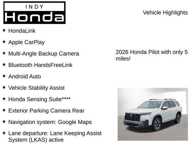 2026 Honda Pilot Elite